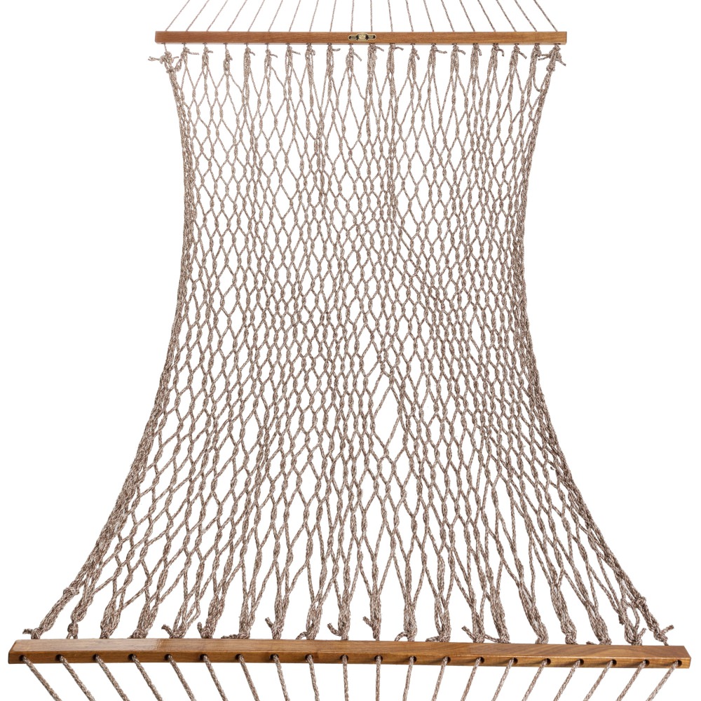 DURACORD® Single Original Rope Hammock - Antique Brown Oatmeal Heirloom Tweed
