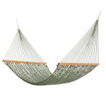 Large DURACORD® Rope Hammock with TRI-BEAM® Steel Hammock Stand and Hammock Pillow