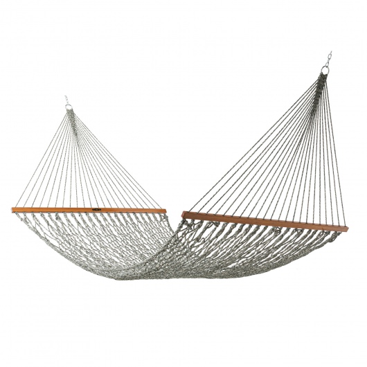 DURACORD® Deluxe Original Rope Hammock - Green Oatmeal Heirloom Tweed