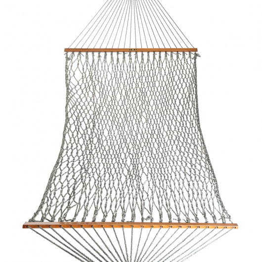 DURACORD® Deluxe Original Rope Hammock - Green Oatmeal Heirloom Tweed