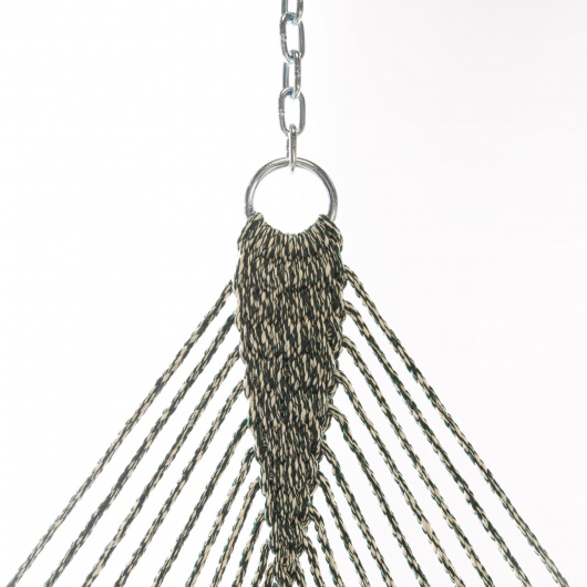 DURACORD® Deluxe Original Rope Hammock - Green Oatmeal Heirloom Tweed