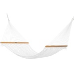 Large DURACORD® Rope Hammock with TRI-BEAM® Steel Hammock Stand and Hammock Pillow