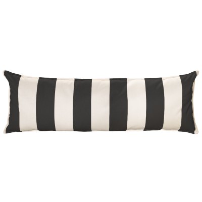Long Sunbrella Hammock Pillow - Cabana Black