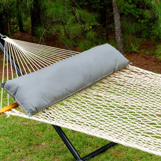 Long Sunbrella Hammock Pillow - Canvas Charcoal