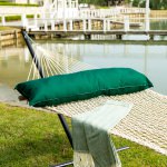 Long Plush Sunbrella® Hammock Pillow - Green