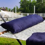 Long Plush Sunbrella® Hammock Pillow - Navy