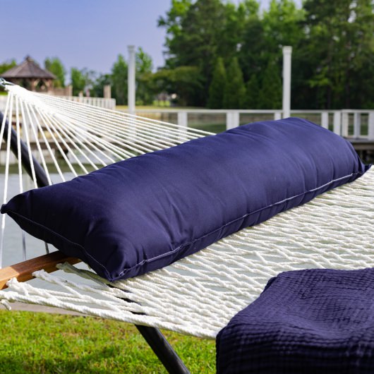 Long Plush Sunbrella® Hammock Pillow - Navy