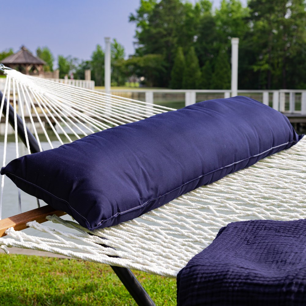 Long Plush Sunbrella® Hammock Pillow - Navy