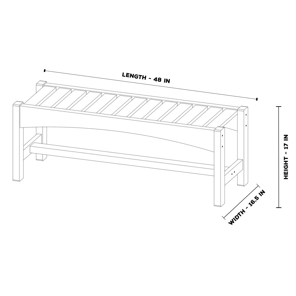 DURAWOOD® Poly Dining Bench