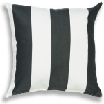 Sunbrella Cabana Black Outdoor Pillow 20 in x 20 in Square