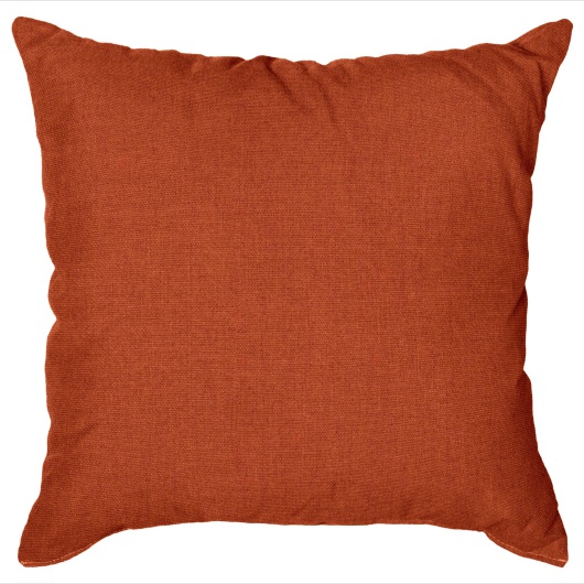 Sunbrella Outdoor Throw Pillow - Canvas Rust