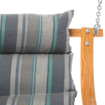 Curved Oak Double Deluxe Sunbrella Cushion Swing - Trusted Coast