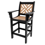 DURAWOOD® Poly Chippendale Counter Height Chair with Arms