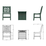 DURAWOOD® Poly Chippendale Dining Chair