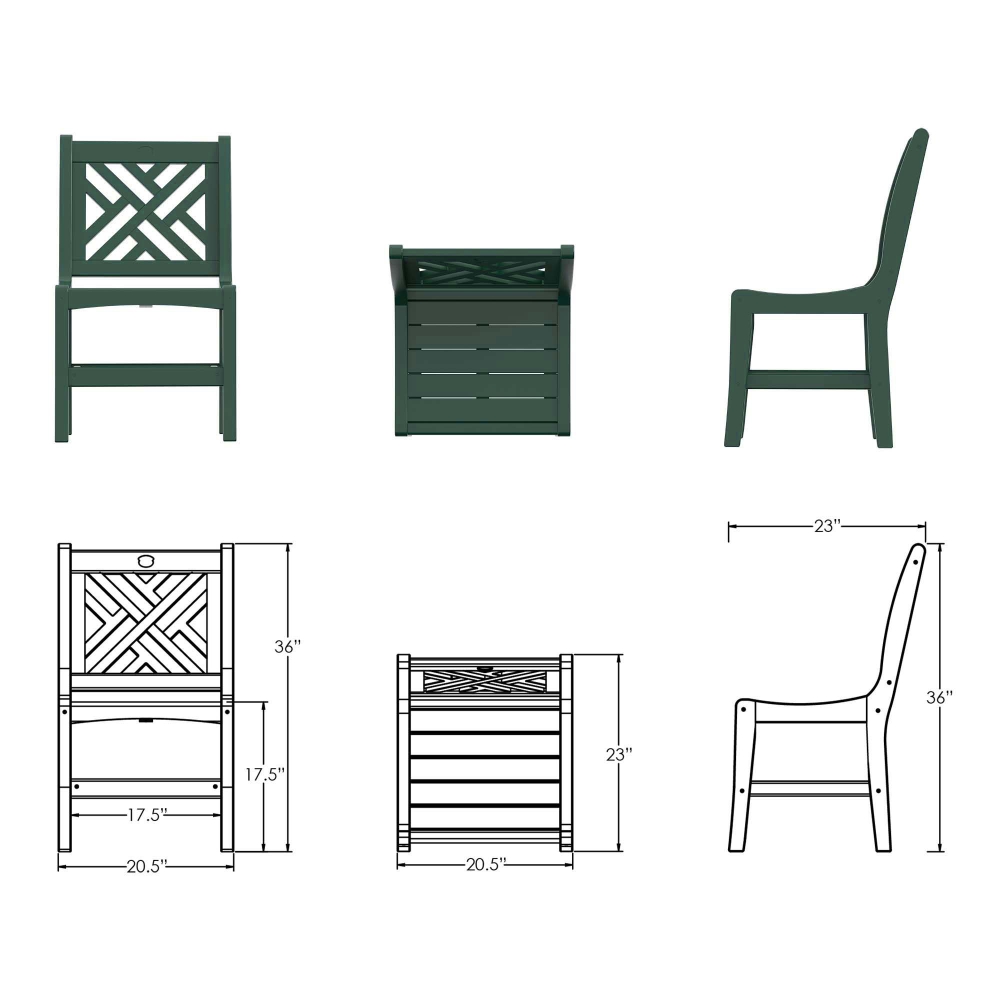 DURAWOOD® Poly Chippendale Dining Chair