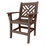 DURAWOOD® Poly Chippendale Dining Chair With Arms