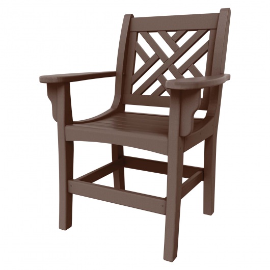 DURAWOOD® Poly Chippendale Dining Chair With Arms