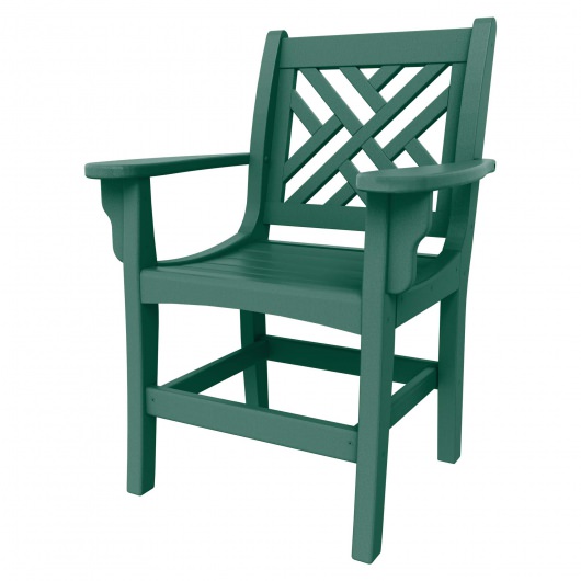 DURAWOOD® Poly Chippendale Dining Chair With Arms