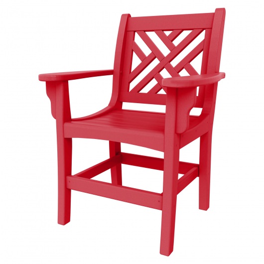 DURAWOOD® Poly Chippendale Dining Chair With Arms