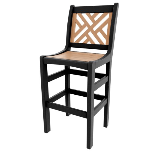 DURAWOOD® Poly Chippendale Bar Height Chair