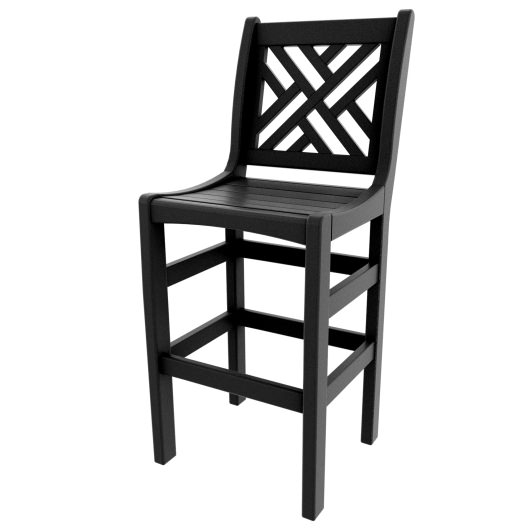 DURAWOOD® Poly Chippendale Bar Height Chair