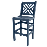 DURAWOOD® Poly Chippendale Bar Height Chair