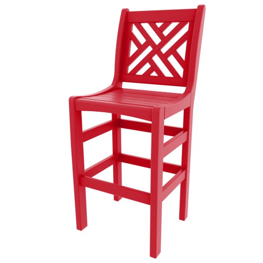 DURAWOOD® Poly Chippendale Bar Height Chair