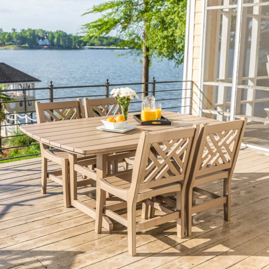 DURAWOOD® Poly 5 Piece Chippendale Dining Set