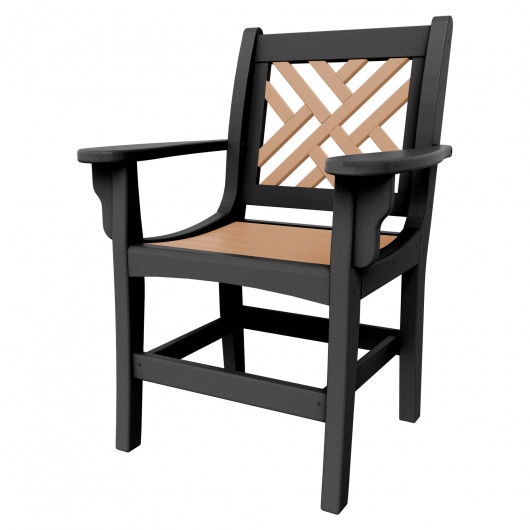 DURAWOOD® Poly Chippendale Dining Chair With Arms