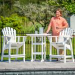 DURAWOOD® Poly Crescent Counter Height Chair