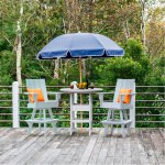 DURAWOOD® Poly 3 Piece Refined Counter Height Swivel Set