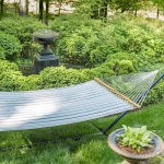 Large Quilted Sunbrella Fabric Hammock - Cove Pebble