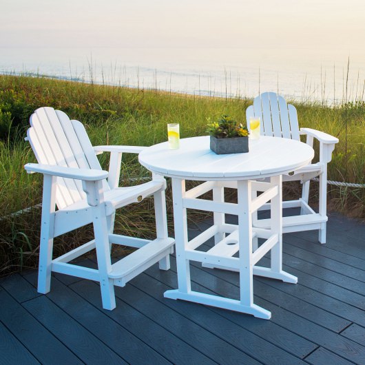 DURAWOOD® Poly 3 Piece Essentials Counter Height Set