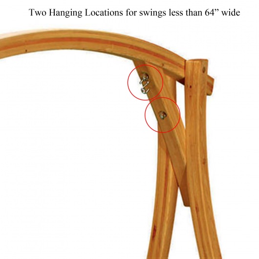 ROMAN ARC® 4-Ply Cypress Wood Swing Stand