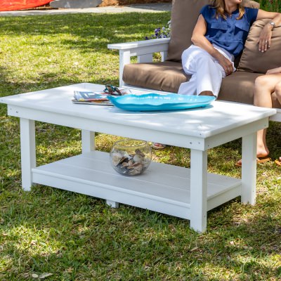 DURAWOOD® Poly Comfort Coffee Table with Shelf