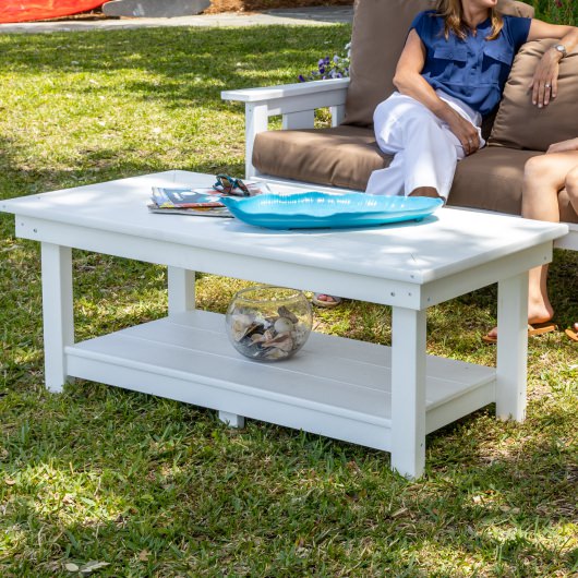 DURAWOOD® Poly Comfort Coffee Table with Shelf