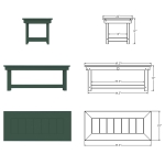 DURAWOOD® Poly Comfort Coffee Table