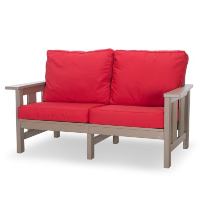 Durawood Deep Seating Love Seat with Sunbrella Cushions