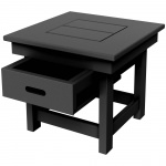 DURAWOOD® Poly Comfort Side Table with Drawer