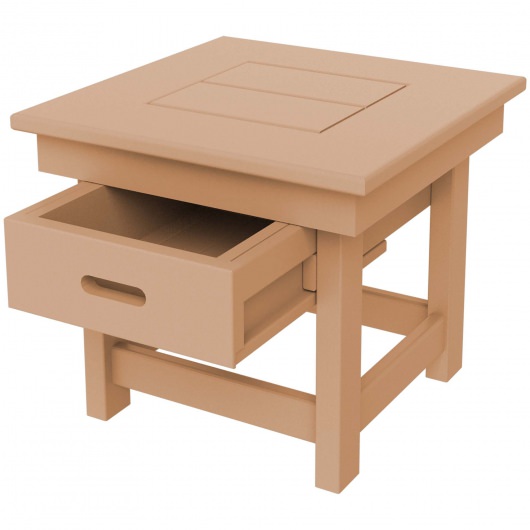 DURAWOOD® Poly Comfort Side Table with Drawer