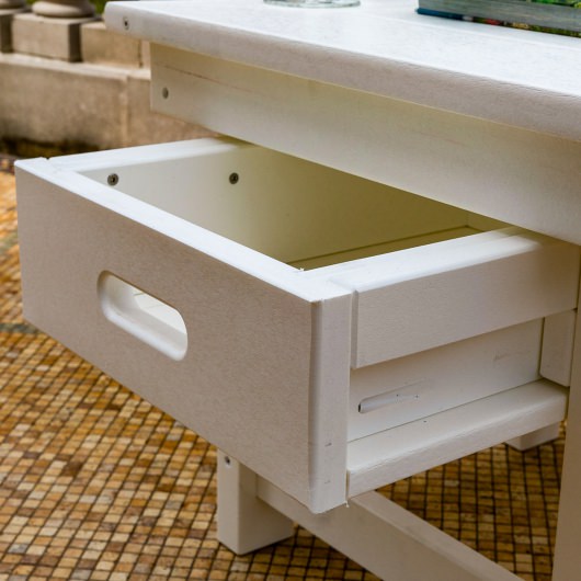 DURAWOOD® Poly Comfort Side Table with Drawer