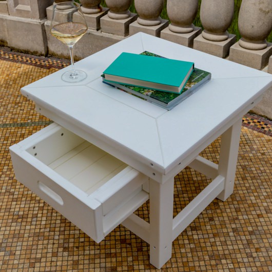 DURAWOOD® Poly Comfort Side Table with Drawer