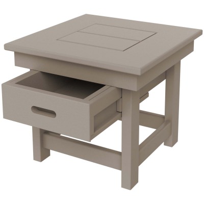 DURAWOOD® Poly Comfort Side Table with Drawer