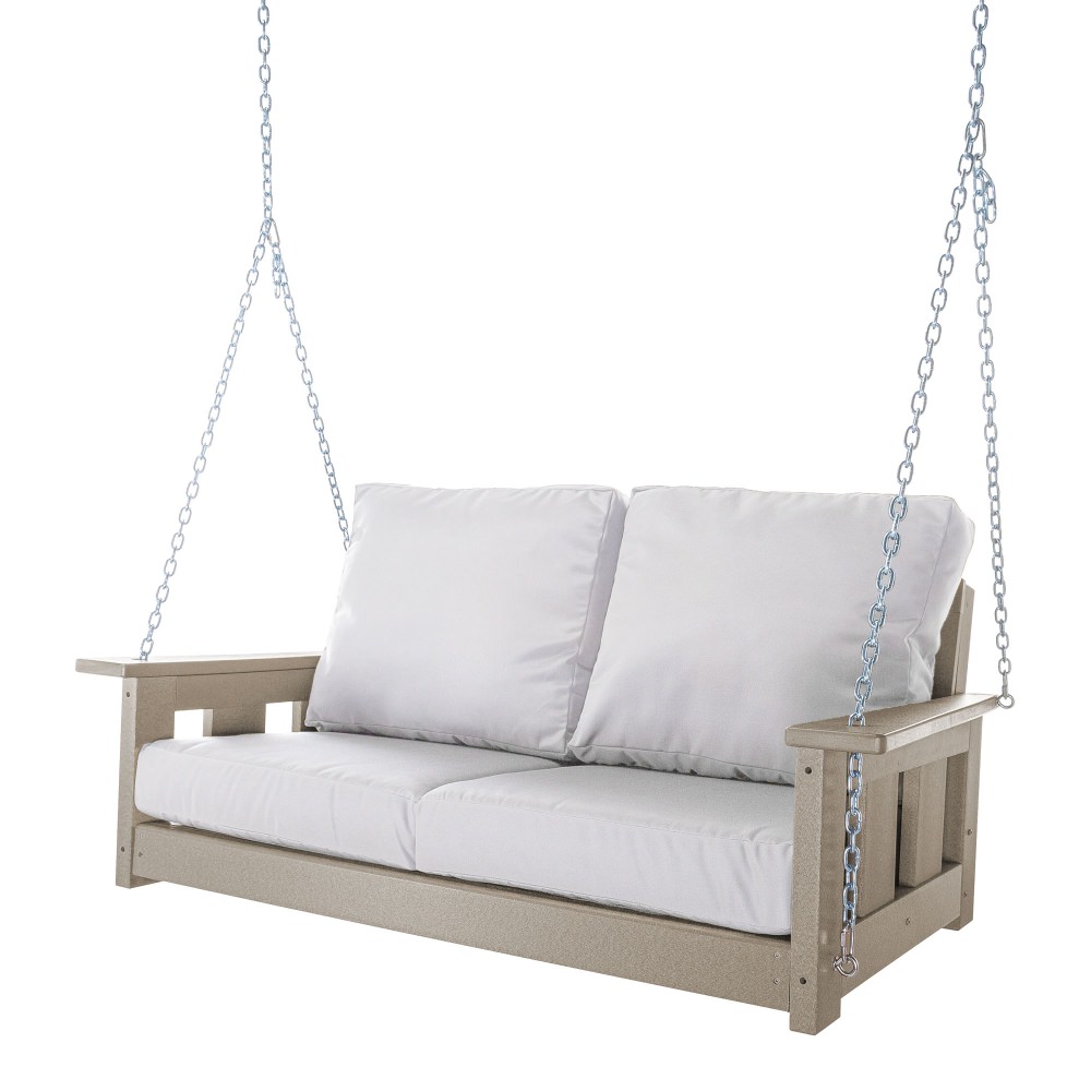 DURAWOOD® Poly Comfort Double Swing - Coastal Fog Palette