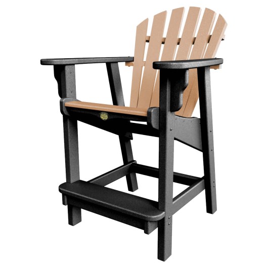 DURAWOOD® Poly Crescent Counter Height Chair