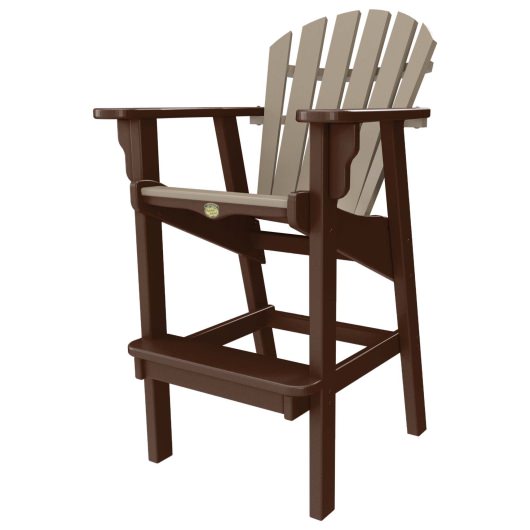 DURAWOOD® Poly Crescent Bar Height Chair