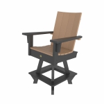 DURAWOOD® Poly 3 Piece Refined Counter Height Swivel Set