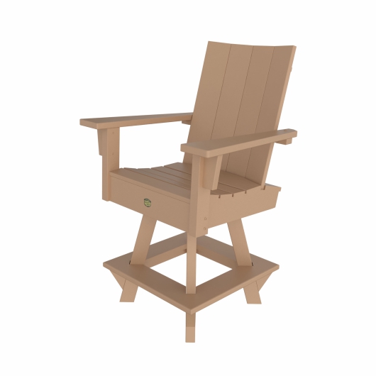 DURAWOOD® Poly 3 Piece Refined Counter Height Swivel Set