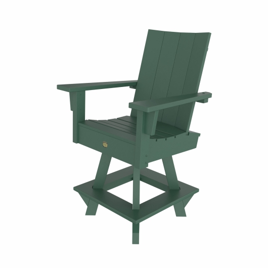 DURAWOOD® Poly 3 Piece Refined Counter Height Swivel Set