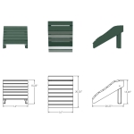 DURAWOOD® Poly Refined Footrest